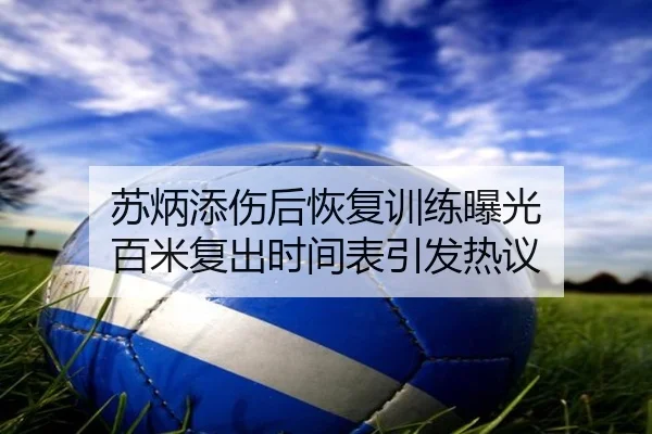 苏炳添伤后恢复训练曝光 百米复出时间表引发热议(WukongSports)